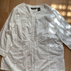 Eddie Bauer new White Blouse no tags XL